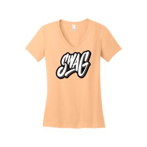 SWAG Bowling District Women's V Neck Tee-Shirt